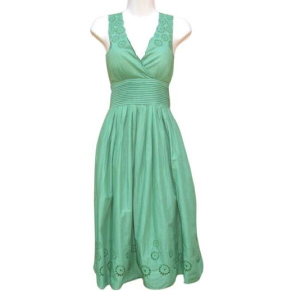 Eliza J Eyelet Midi Dress - Picture 1 of 8